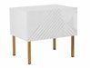 Table de chevet Levelbu 102 (Blanc + Blanc brillant)