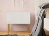 Table de chevet Natar (Blanc + Blanc brillant)