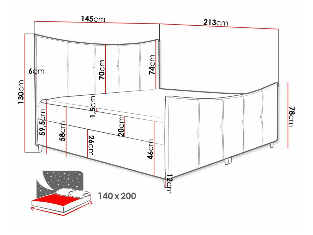 Lit boxspring Fons (Fresh 11)