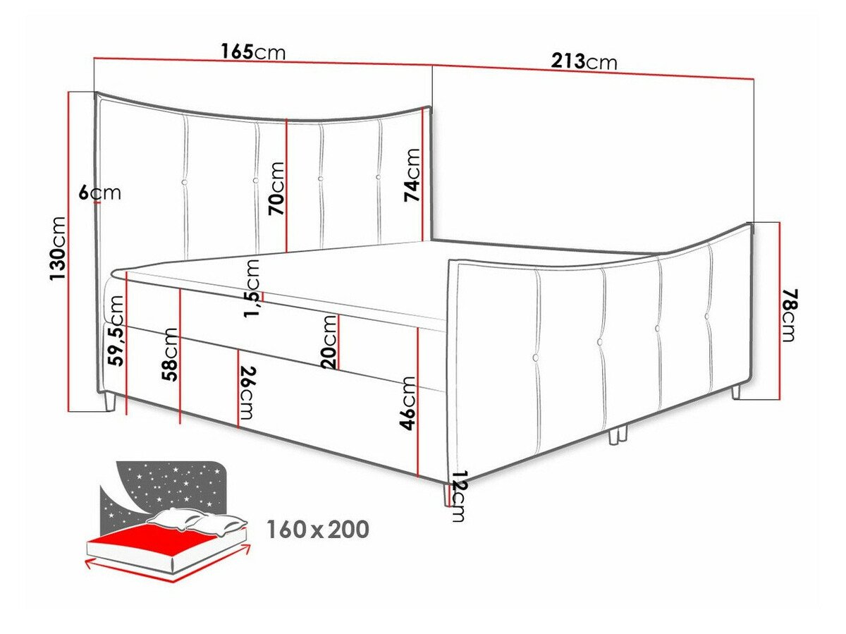 Lit boxspring Fons (Fresh 14)