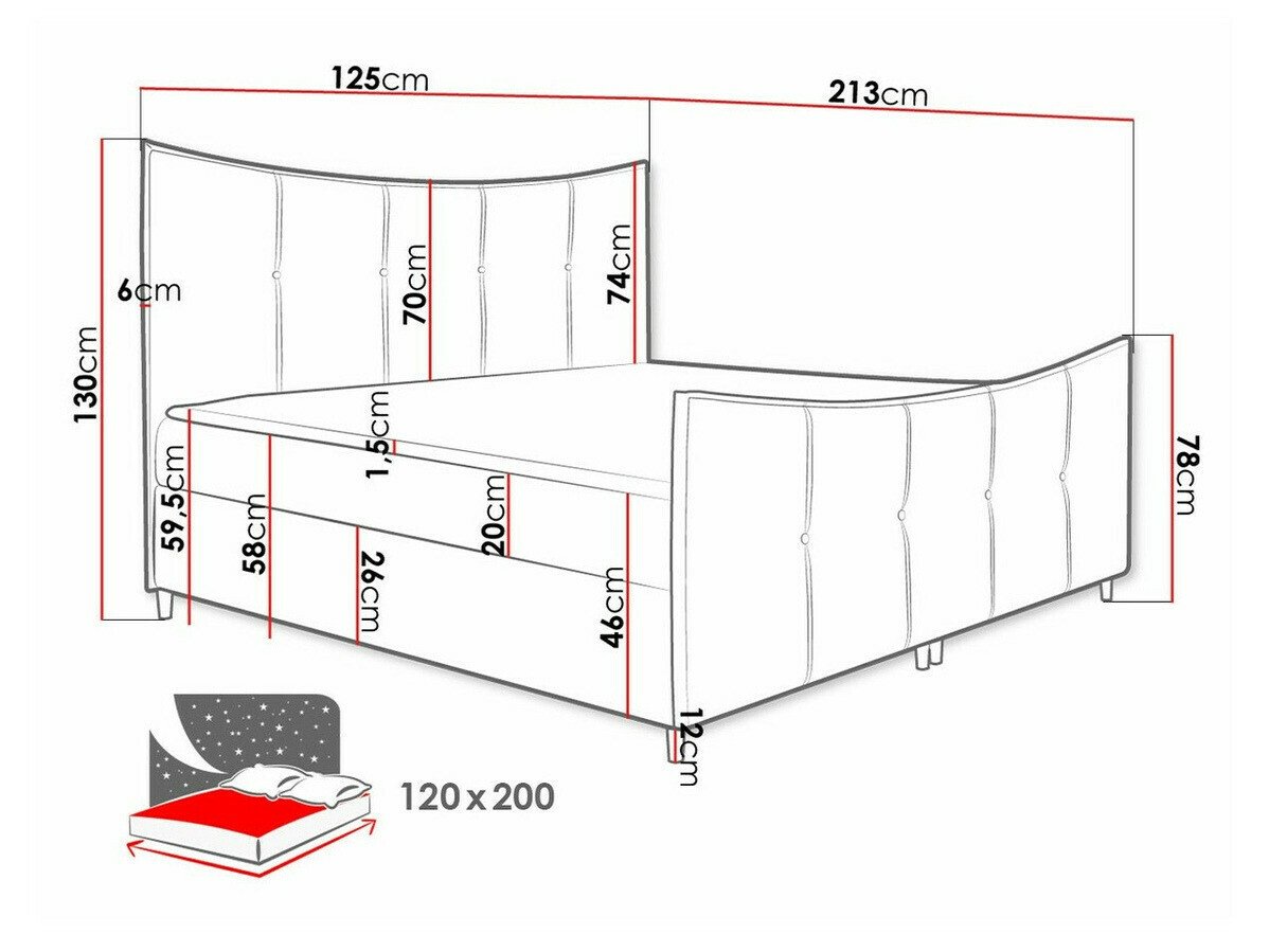 Lit boxspring Fons (Fresh 33)