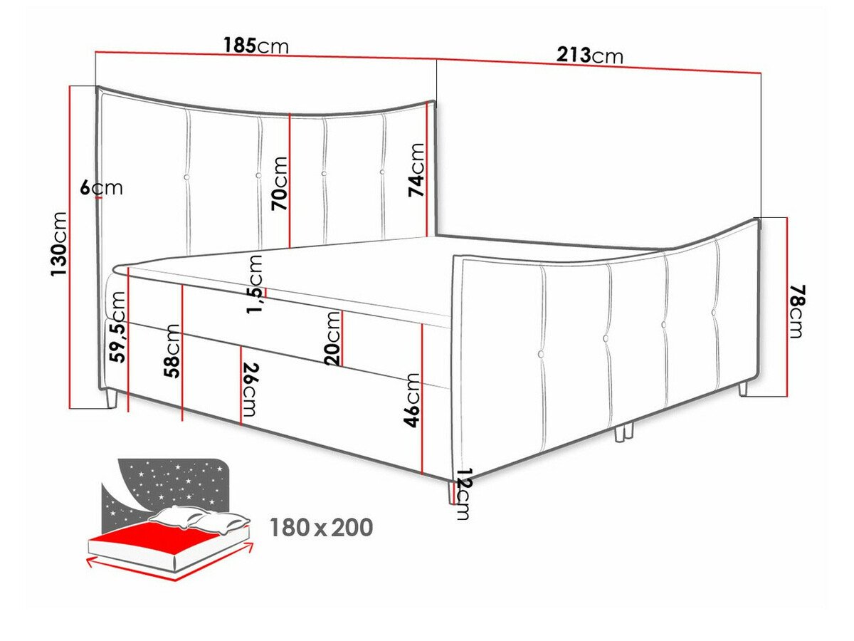 Lit boxspring Fons (Fresh 33)