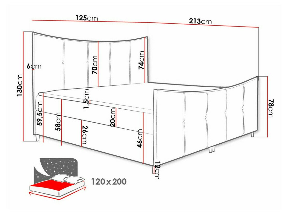Lit boxspring Fons (Fresh 8)