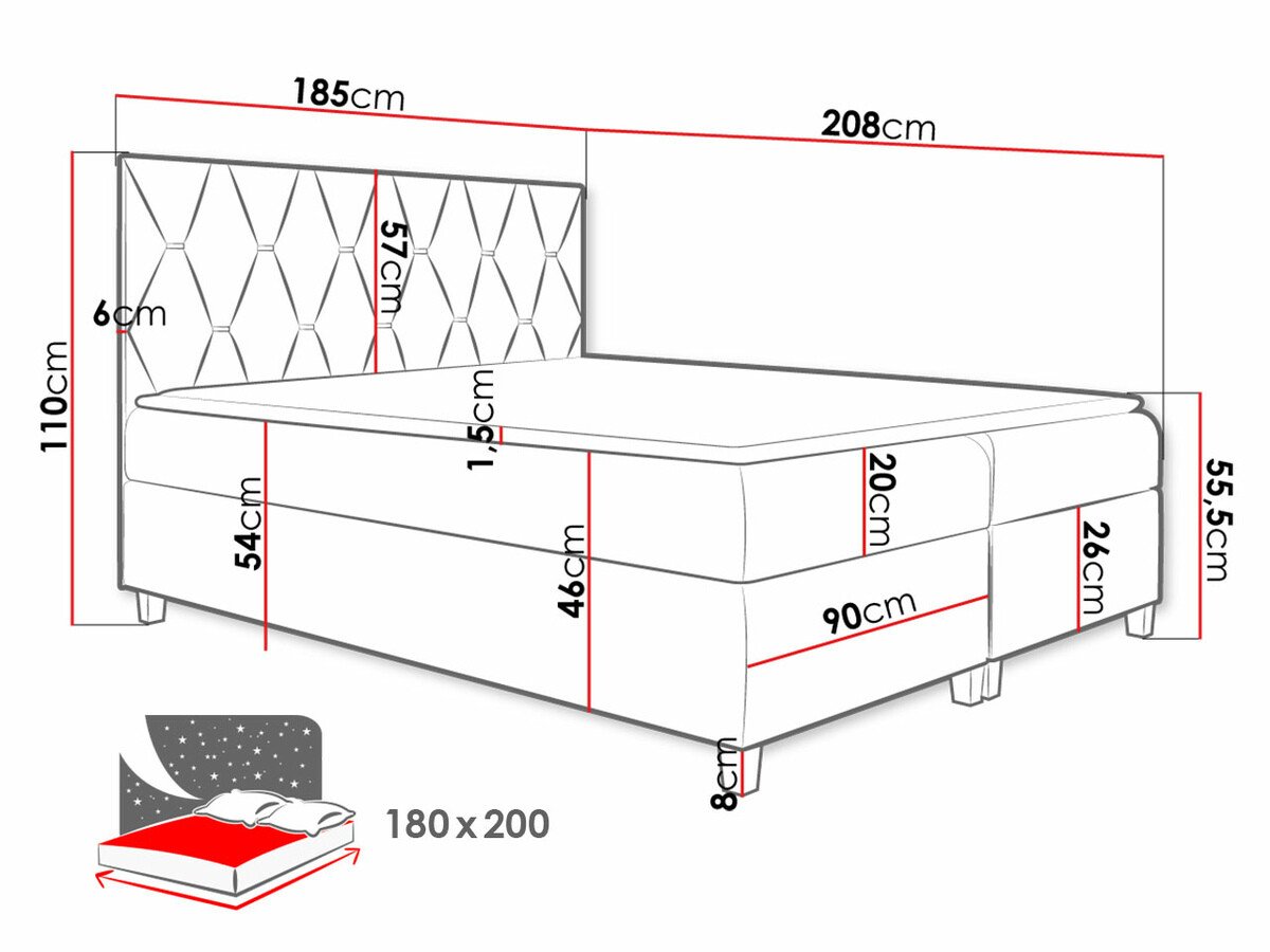 Lit boxspring Nemus (Fresh 1)