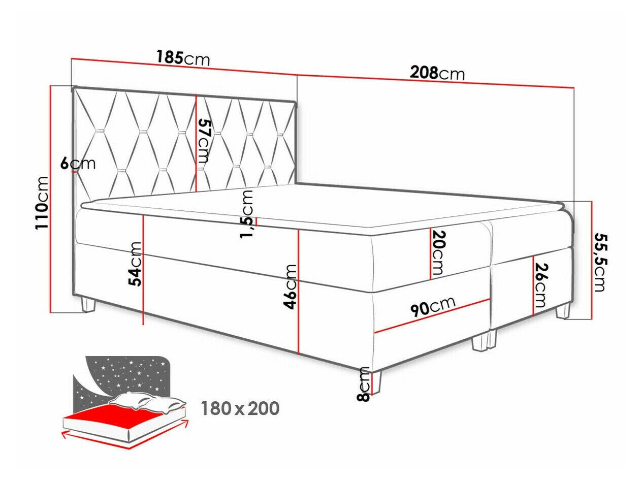 Lit boxspring Nemus (Fresh 4)