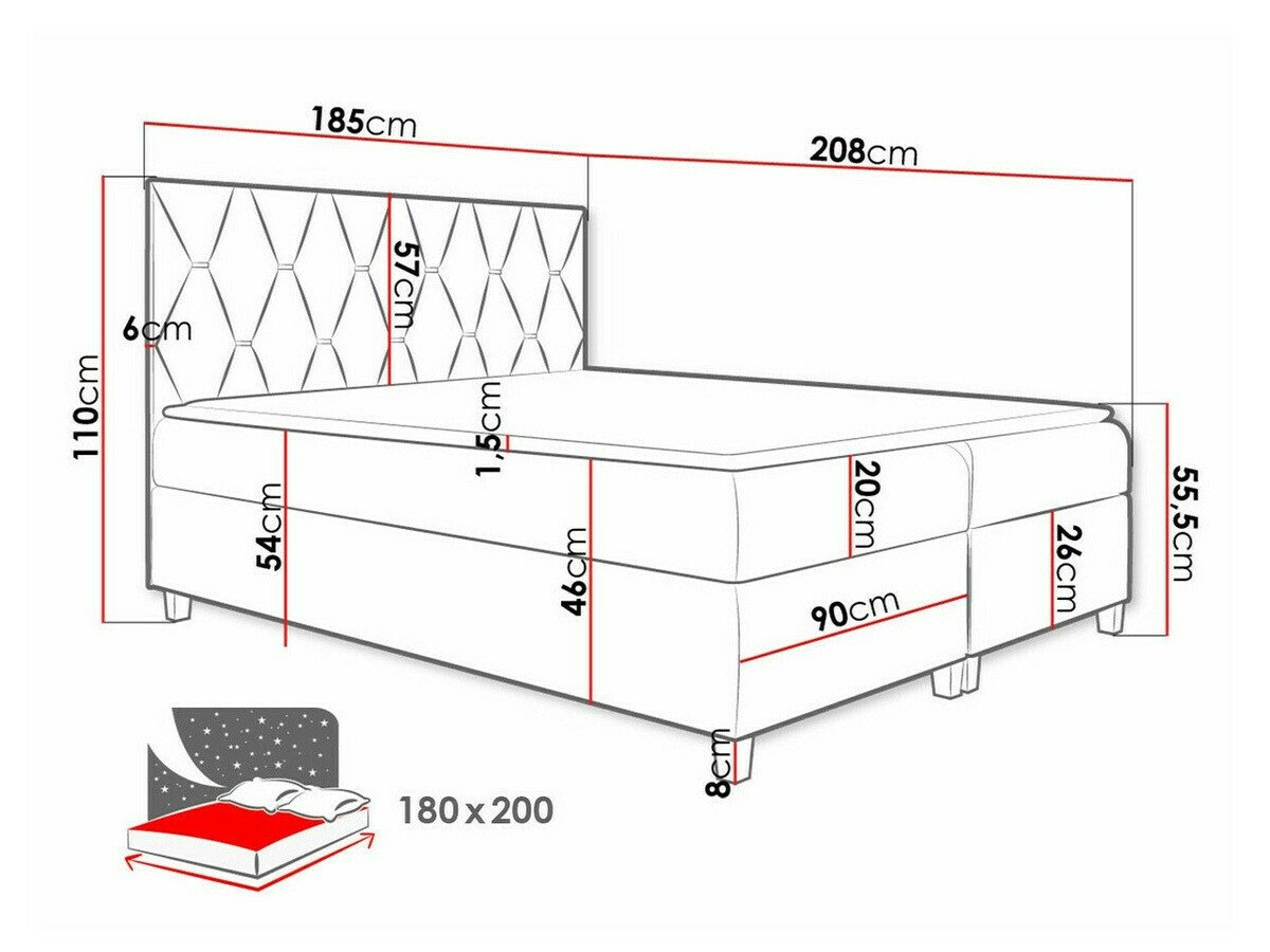 Lit boxspring Nemus (Fresh 9)