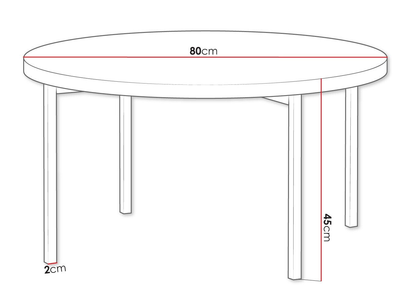 Table basse Providence 178 (Blanc brillant + Noir)