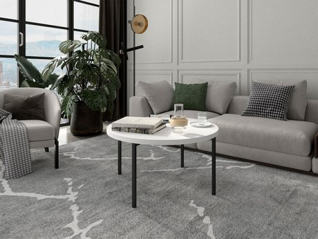 Table basse Providence 178 (Blanc + Noir)