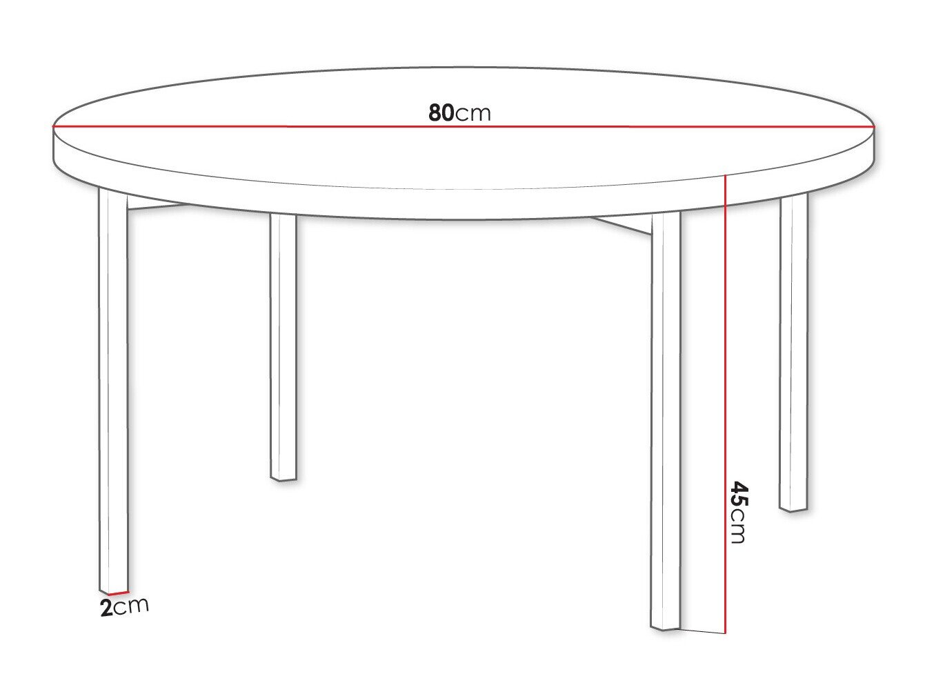 Table basse Providence 178 (Blanc + Noir)