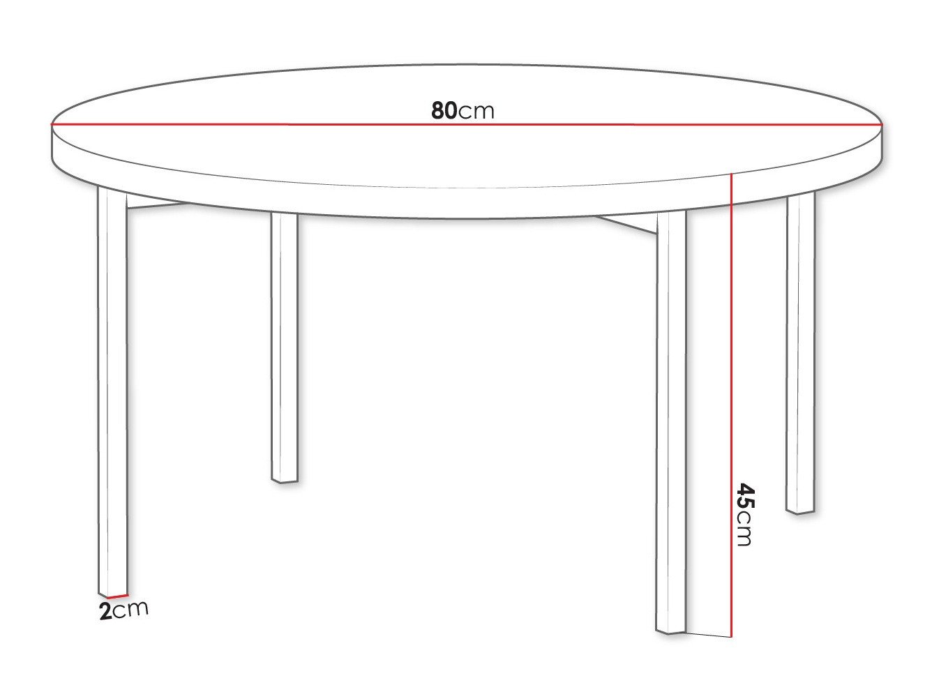 Table basse Providence 178 (Noir brillant + Noir)