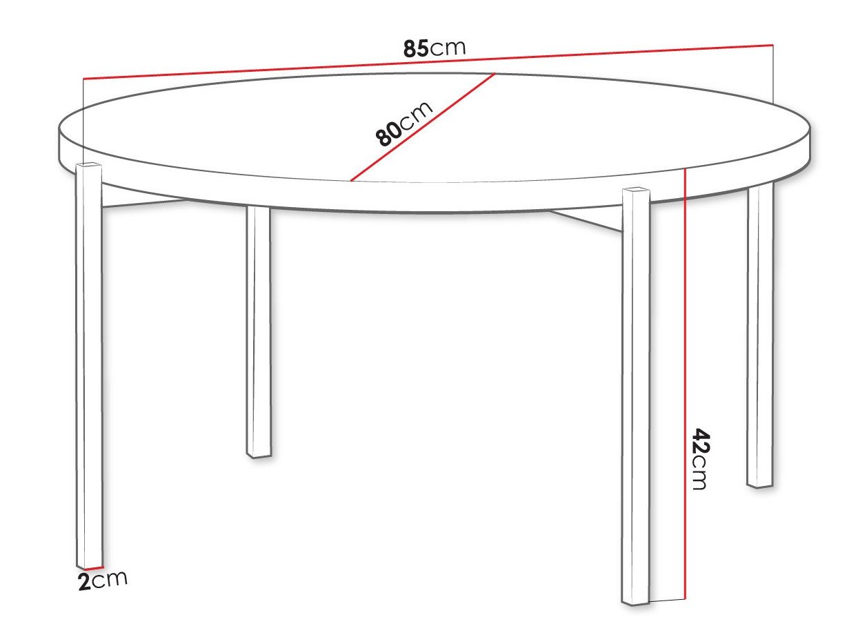 Table basse Providence 180 (Marron + Noir)