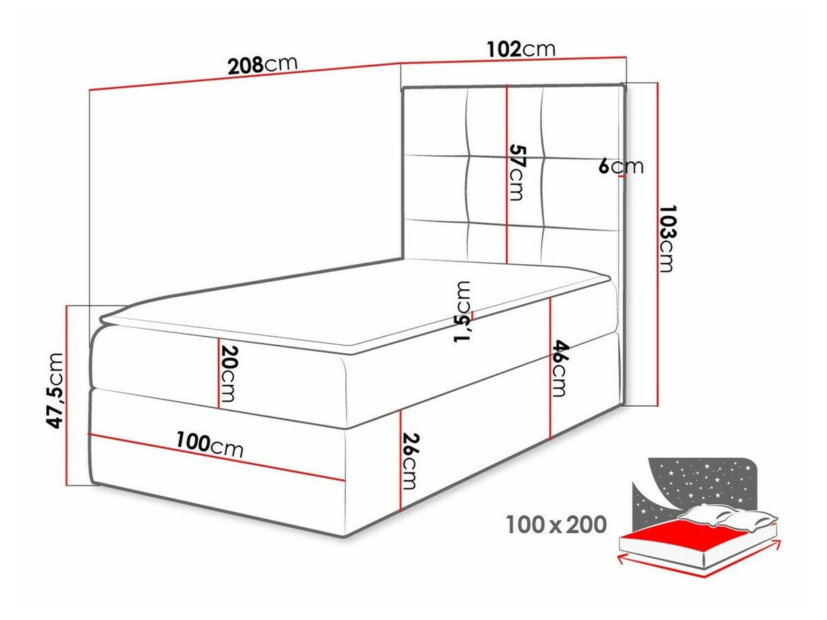 Lit boxspring Nomen (Soft 020)