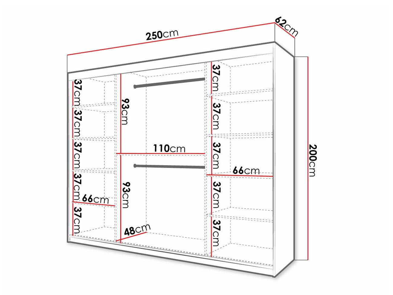 Armoire Anulio III (Blanc)