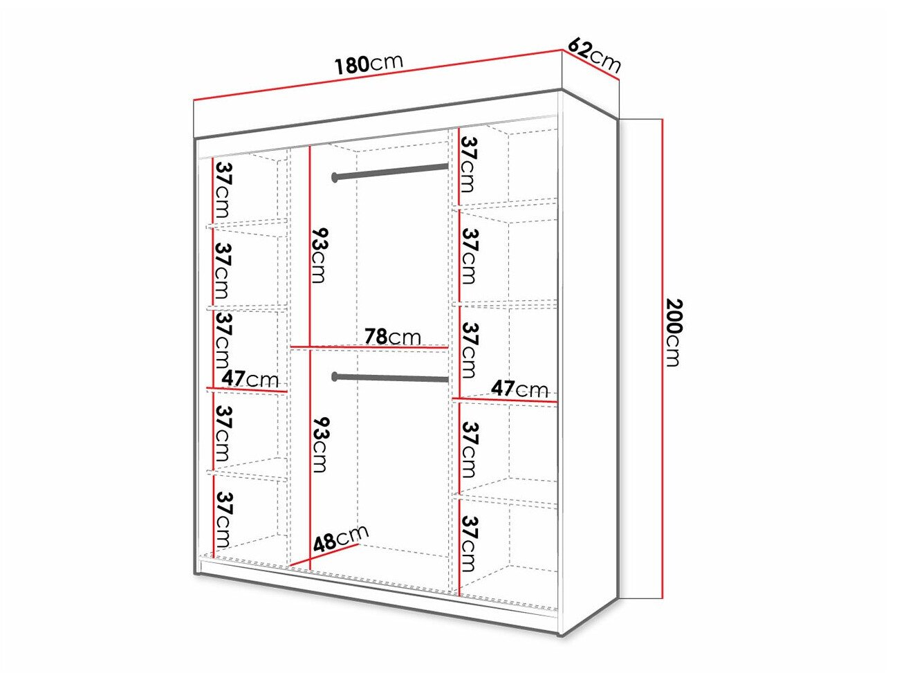 Armoire Ferfere 101 (Blanc)
