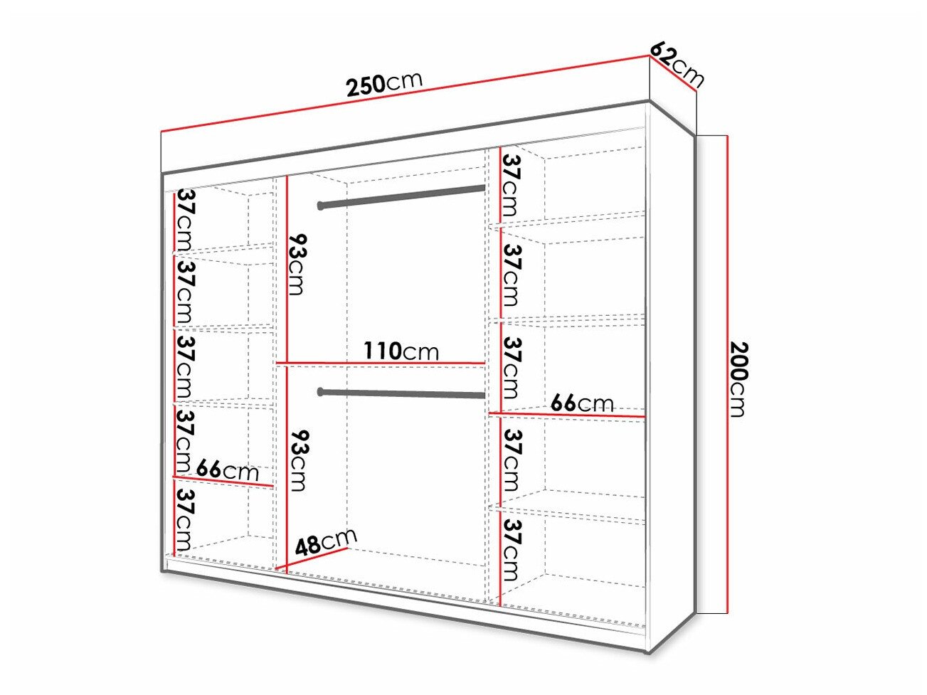 Armoire Ferfere 102 (Blanc)