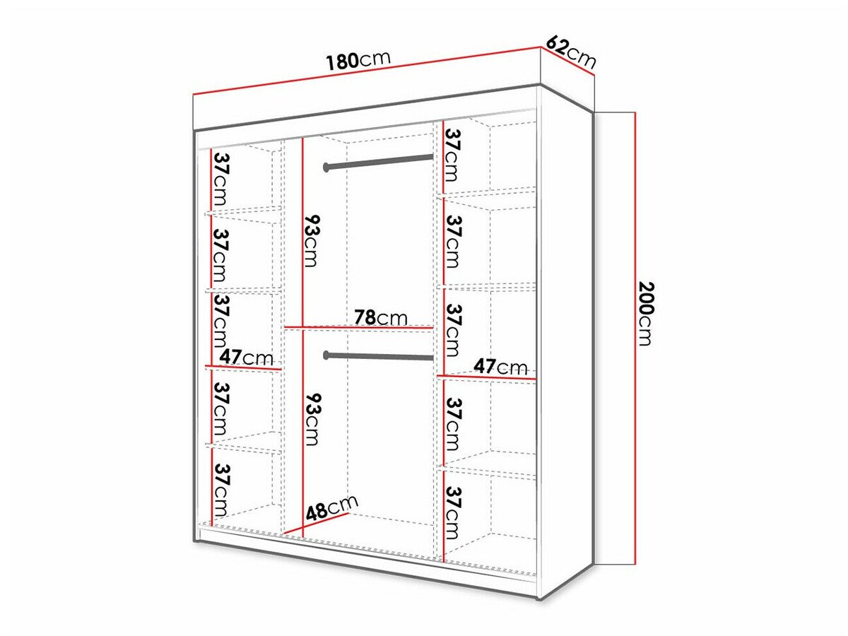 Armoire Ferfere 104 (Noir)