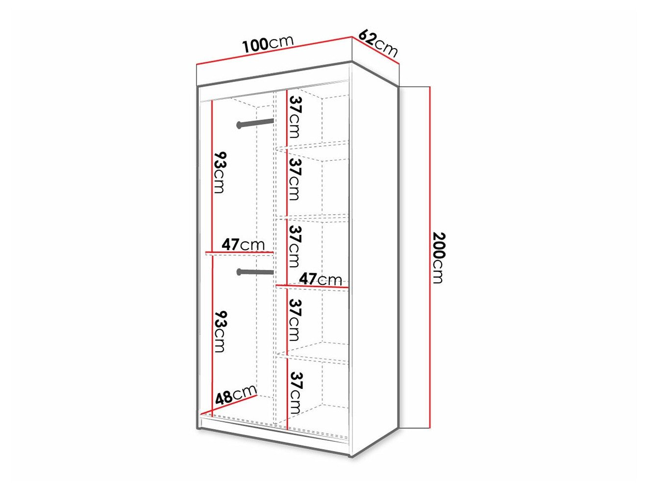 Armoire Hartford 337 (Blanc)