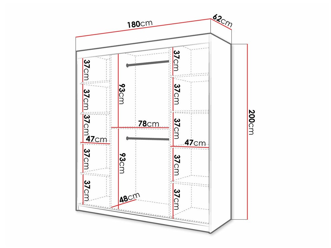 Armoire Hartford 338 (Blanc)