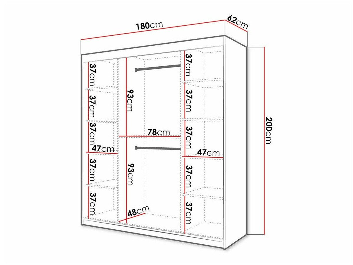 Armoire Hartford 338 (Noir)