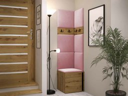 Meuble d'entrée Hartford 347 (Chêne Artisan + Noir)