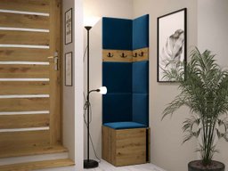 Meuble d'entrée Hartford 347 (Chêne Artisan + Noir)