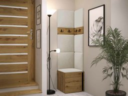 Meuble d'entrée Hartford 347 (Chêne Artisan + Noir)