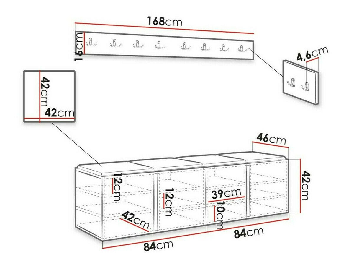 Meuble d'entrée Hartford 276 (Chêne Artisan)