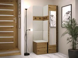 Meuble d'entrée Hartford 354 (Chêne Artisan + Noir)