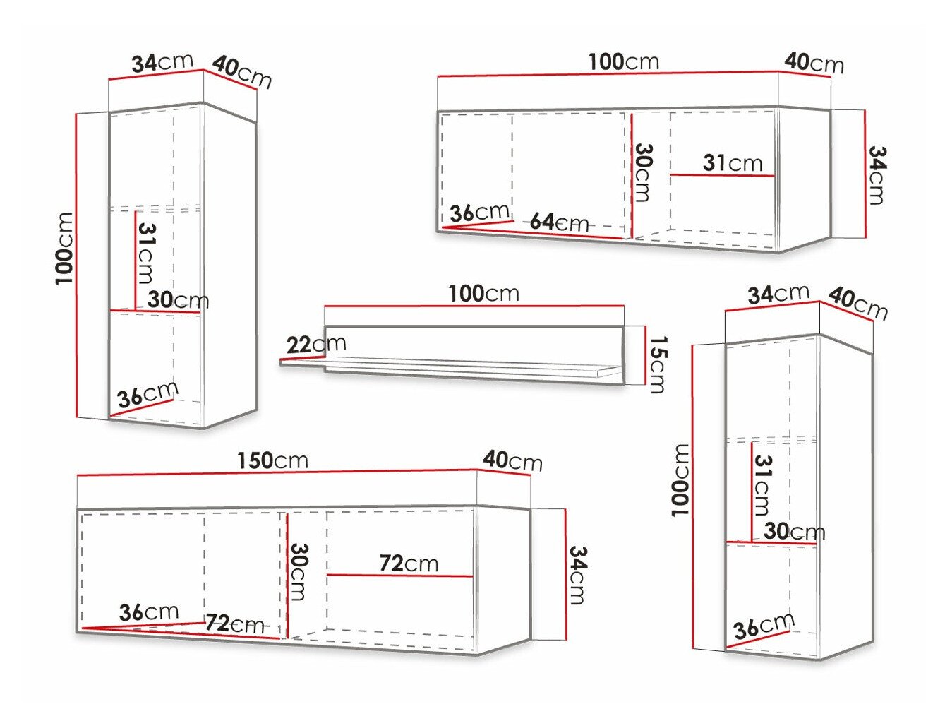 Ensemble de salon Anulio II (Noir)