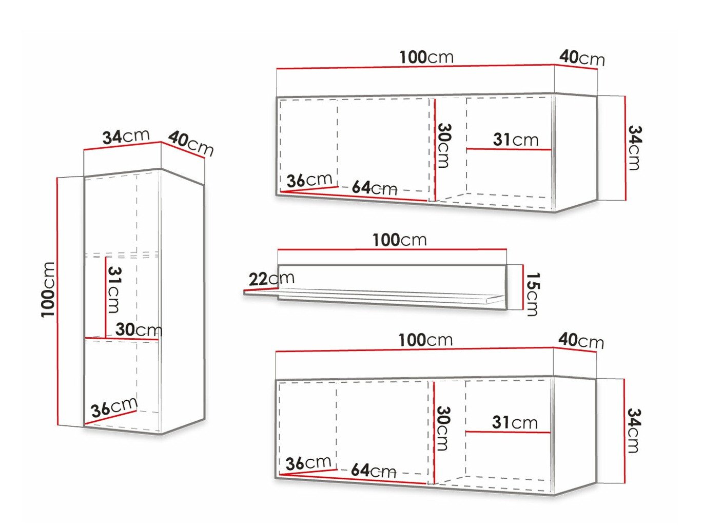 Ensemble de salon Anulio III (Noir)