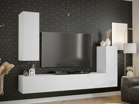 Ensemble de salon Elblaru 107 (Blanc)