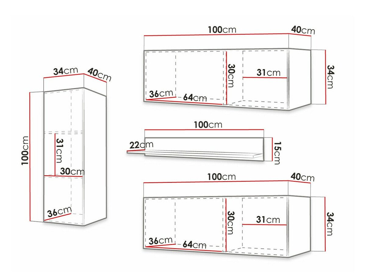 Ensemble de salon Elblaru 109 (Blanc)