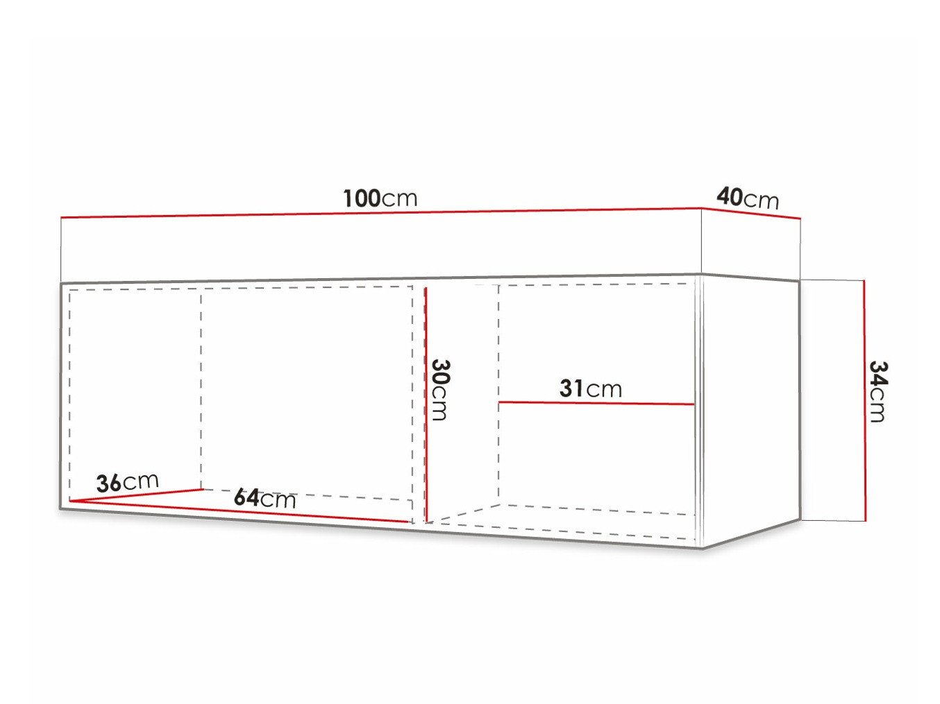 Meuble TV Elblaru 105 (Noir)
