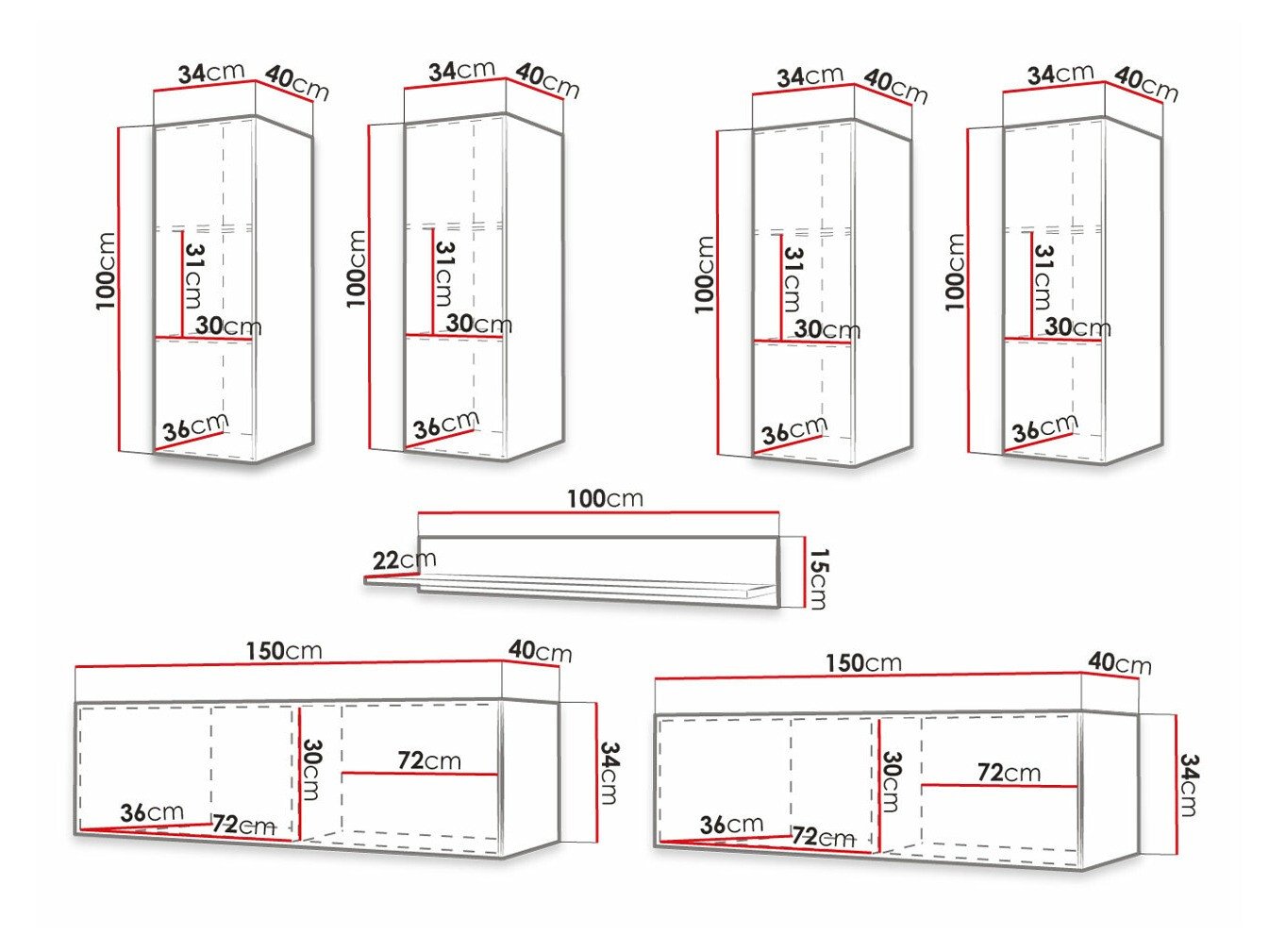 Ensemble de salon Anulio IV (Noir)