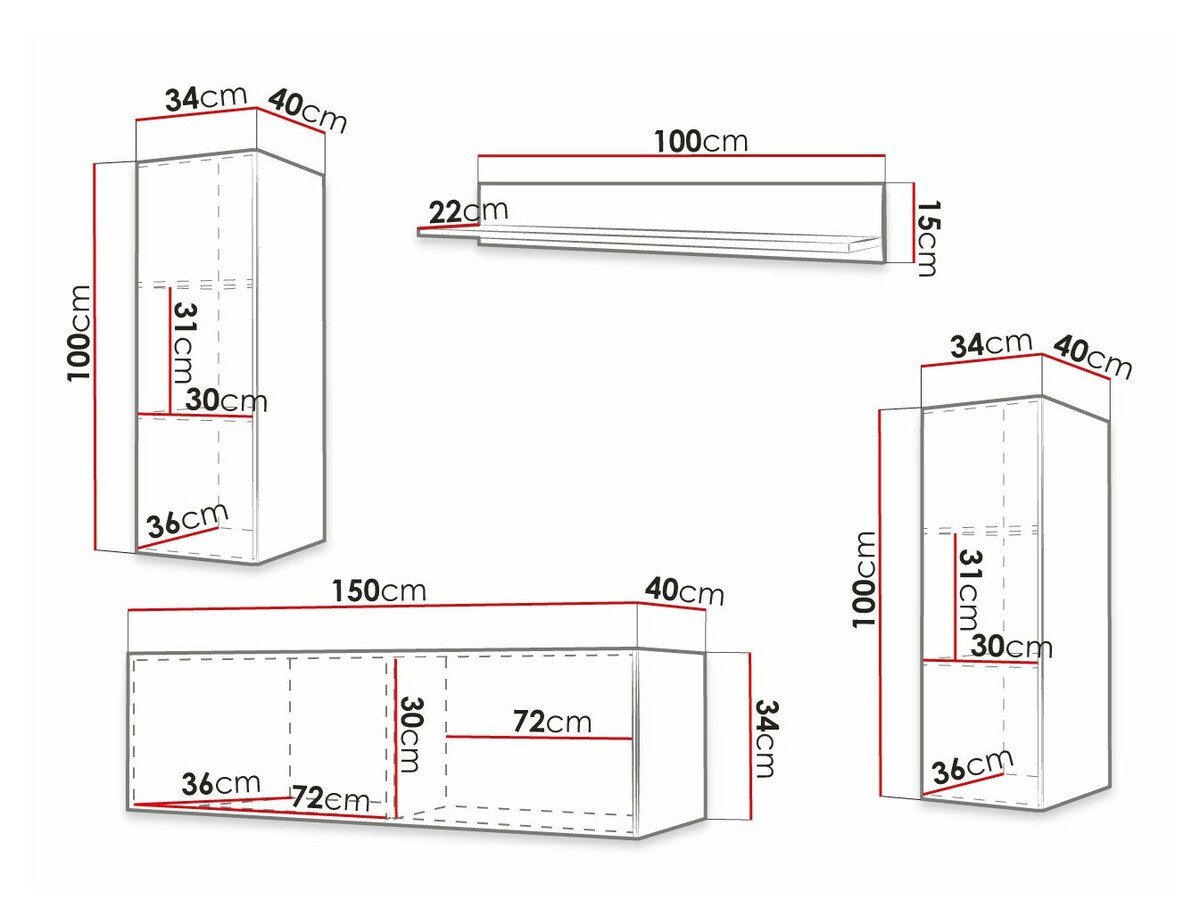 Ensemble de salon Anulio IX (Blanc)