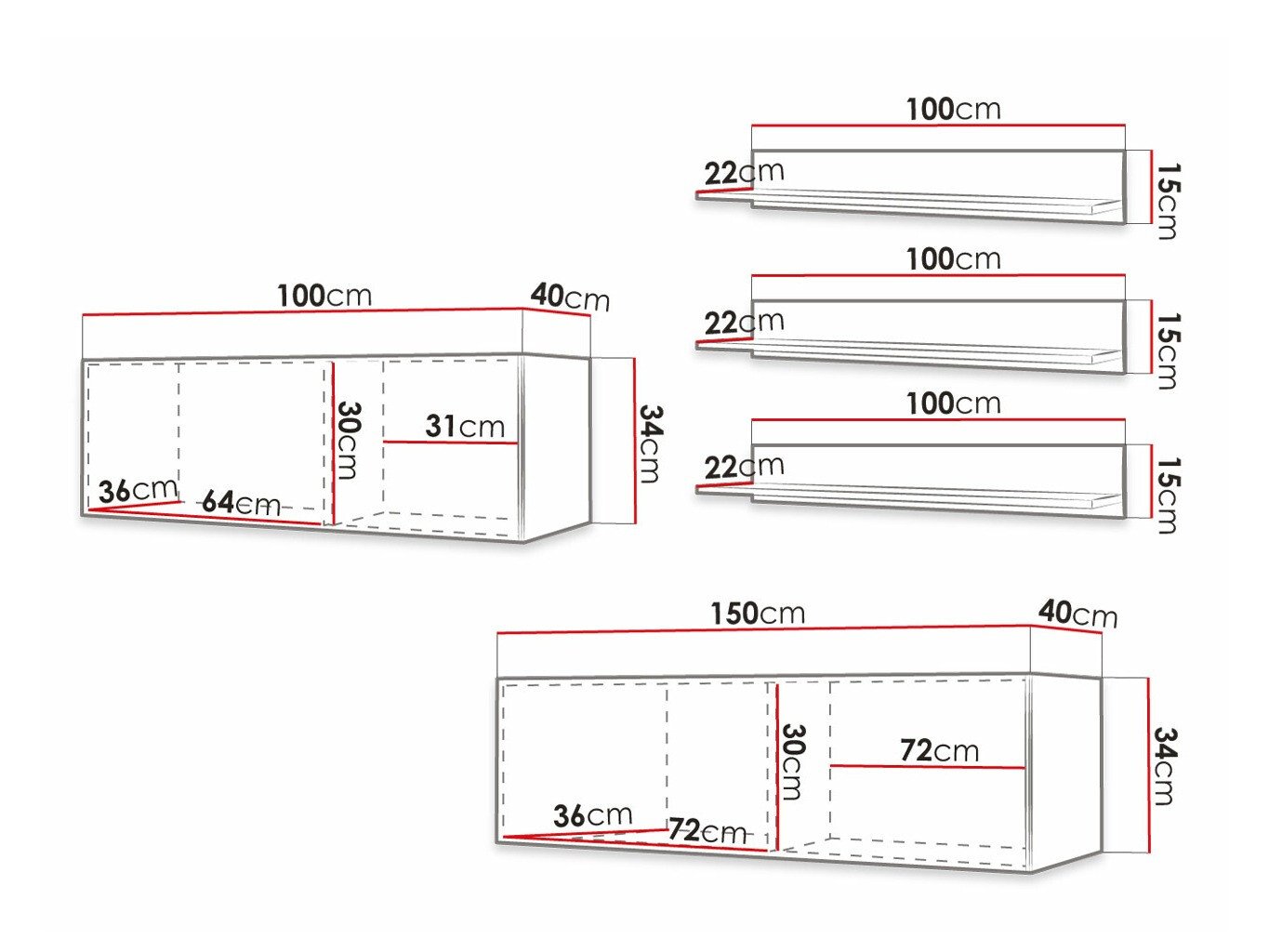 Ensemble de salon Anulio X (Noir)