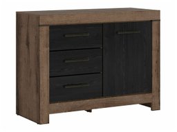 Commode Dunfelu 106 (Chêne du Monastery + chêne noir)