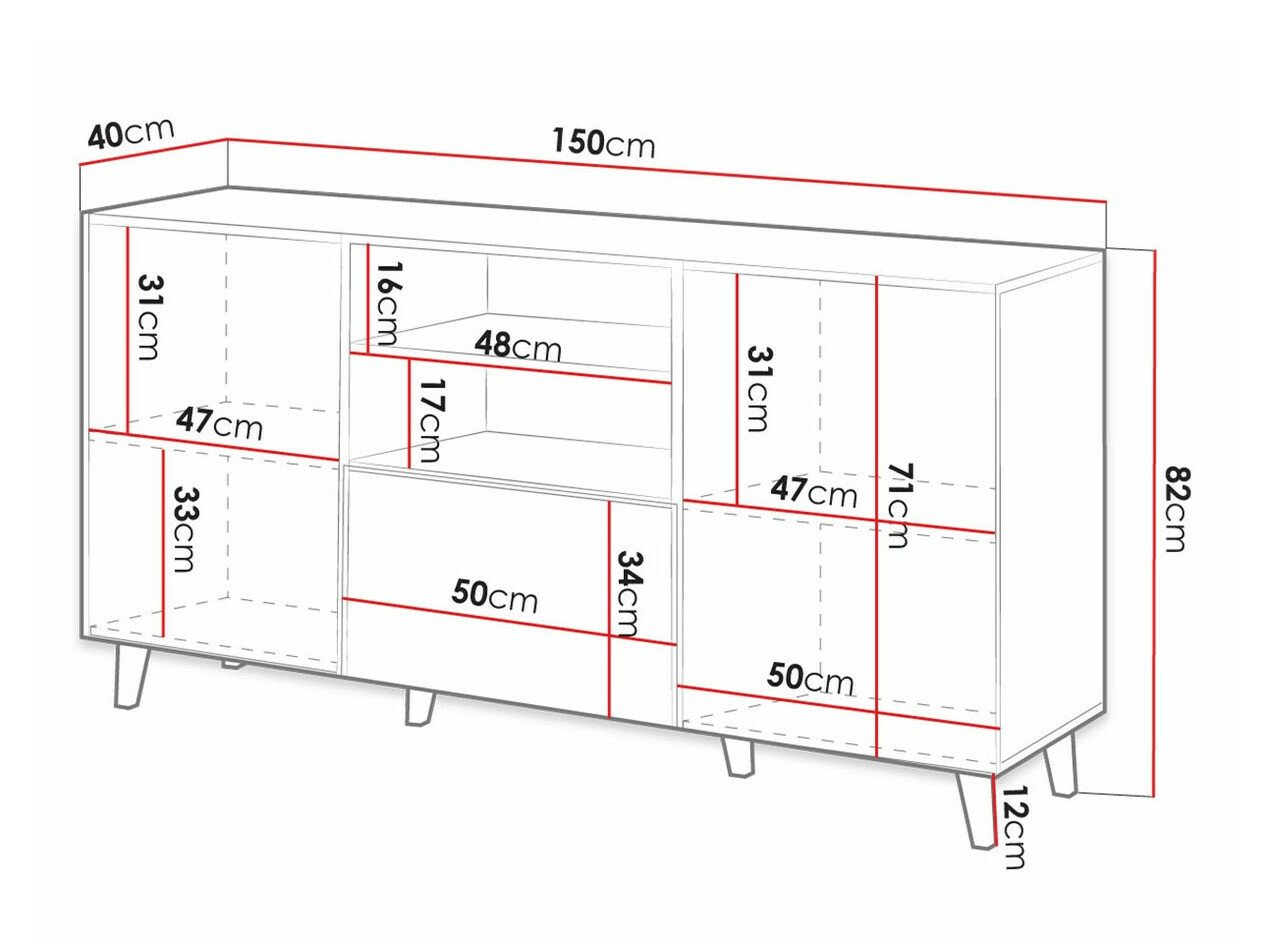 Commode Remeta 109 (Chêne wotan)