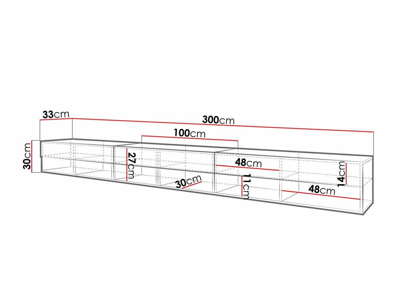 Meuble TV Sarasota 144 (Chêne wotan)