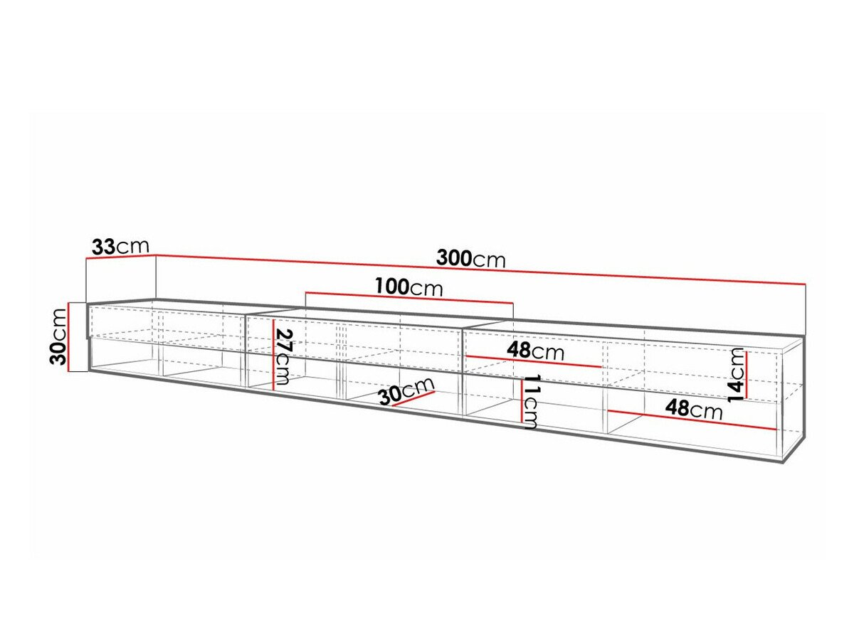 Meuble TV Sarasota 144 (Chêne wotan)