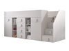 Lit mezzanine Hartford 366 (Blanc + Blanc brillant)
