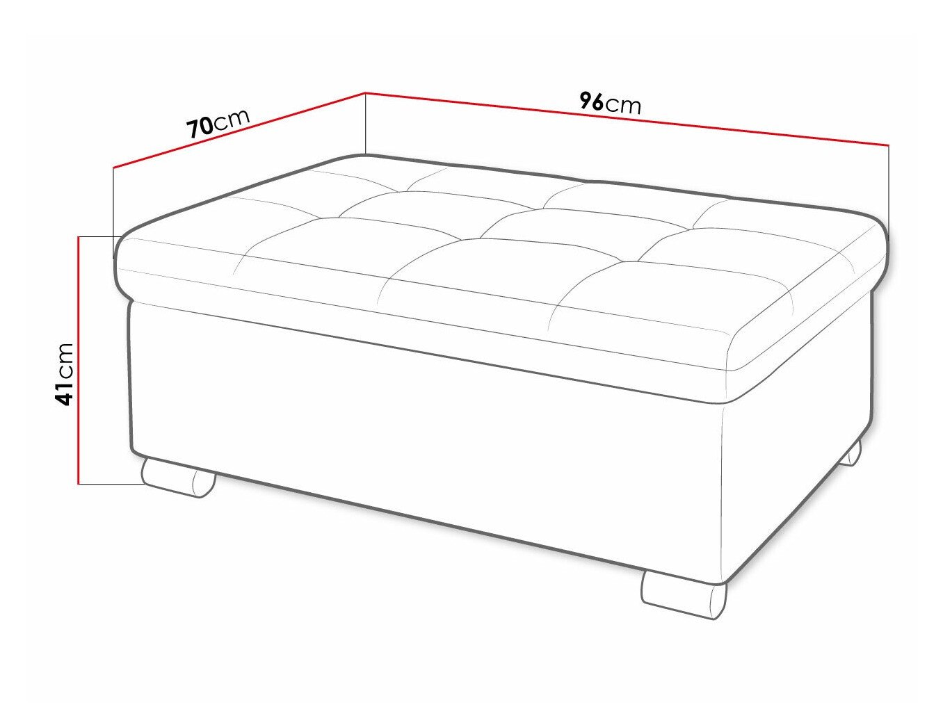 Banc rembourré Comfivo Gemma I (Matana 01)