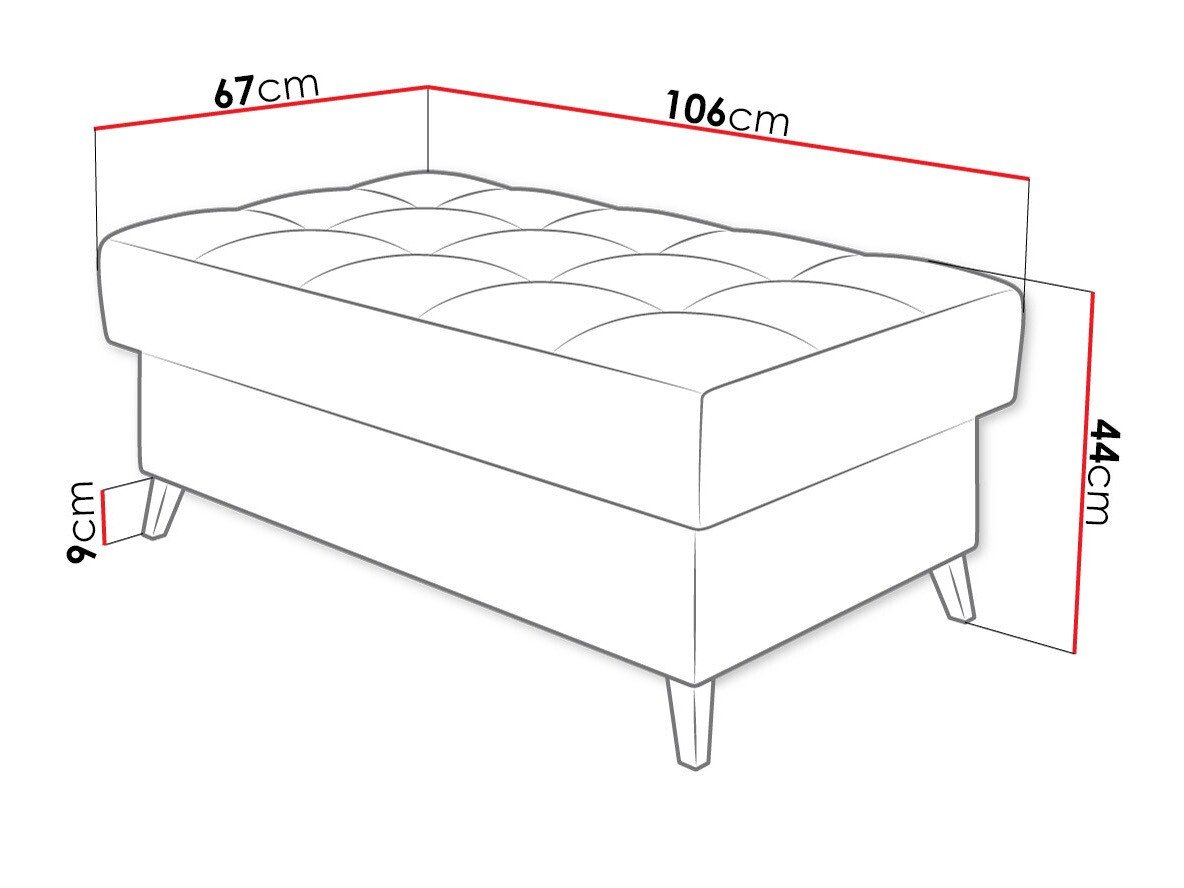 Banc rembourré Comfivo Agnus (Boucle Abriamo 10)