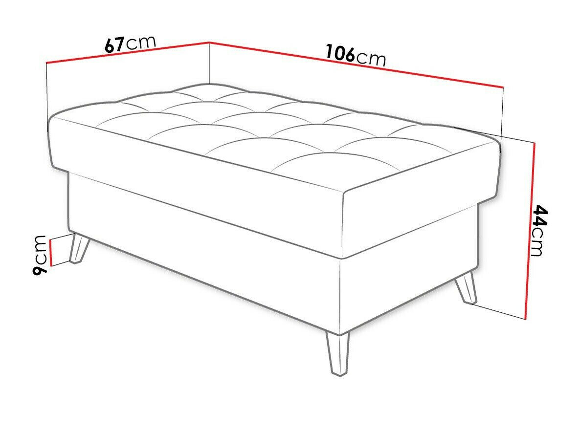 Banc rembourré Comfivo Agnus (Miu 2056)
