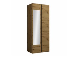 Armoire Hartford 368 (Chêne Artisan + Noir)