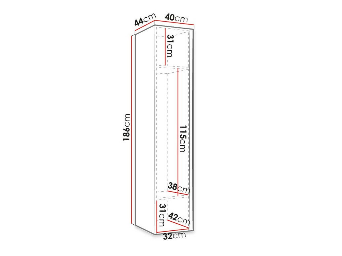 Armoire Hartford 369 (Blanc)