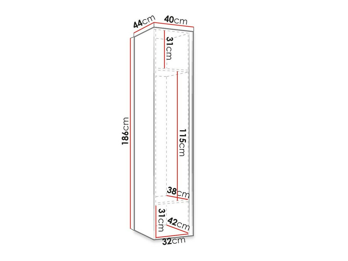 Armoire Hartford 370 (Graphite)
