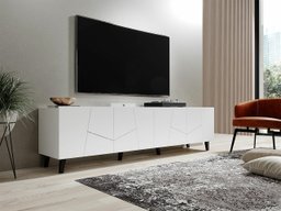 Meuble TV Charlotte 181 (Blanc + Noir)