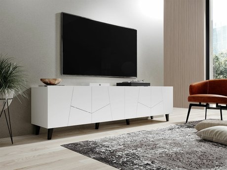 Meuble TV Charlotte 181 (Blanc + Noir)