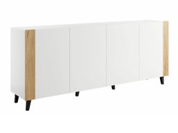 Buffet Charlotte 183 (Blanc + Craft chêne)